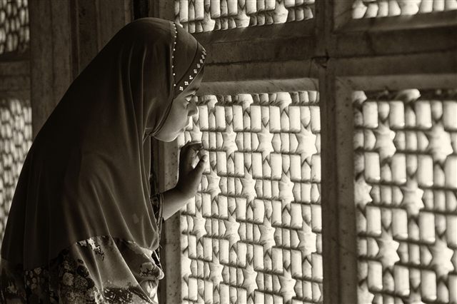 girl in a mosque